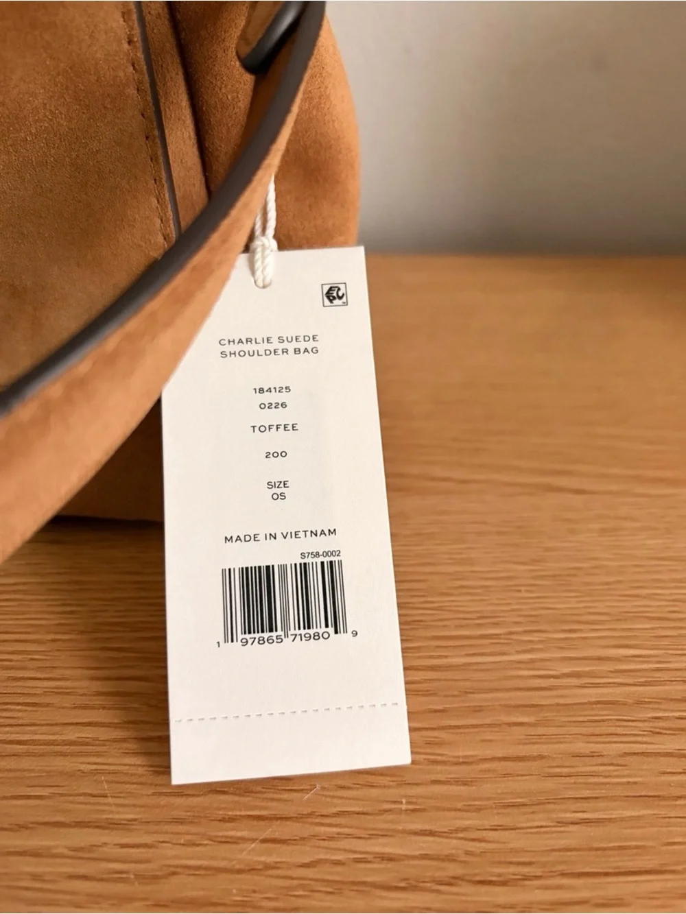 🤍New Tory Burch Charlie Suede Shoulder Bag in Toffee